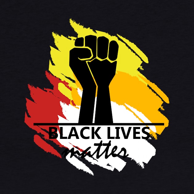 Black Lives Matter Fire by Blood Moon Design